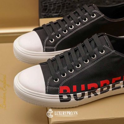 Giày Burberry Nam thể thao đen logo đỏ đen cao cấp giay burberry nam chinh hang 2 1