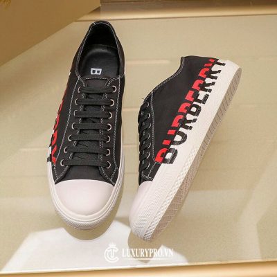 Giày Burberry Nam thể thao đen logo đỏ đen cao cấp giay burberry nam chinh hang 5 1