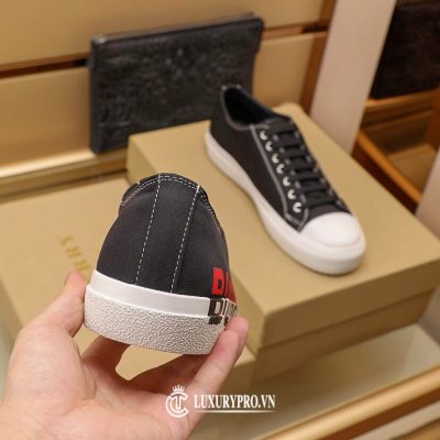 Giày Burberry Nam thể thao đen logo đỏ đen cao cấp giay burberry nam chinh hang 6 1