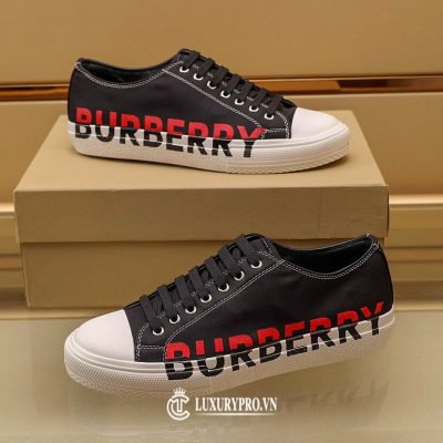 Giày Burberry Nam thể thao đen logo đỏ đen cao cấp giay burberry nam chinh hang 7 1
