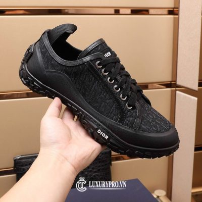 Giày Dior Sneaker Nam Họa Tiết Oblique Màu Đen giay dior nam 2 2