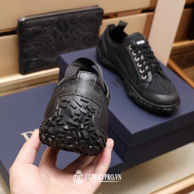 Giày Dior Sneaker Nam Họa Tiết Oblique Màu Đen giay dior nam 6 2