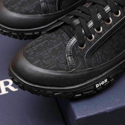 Giày Dior Sneaker Nam Họa Tiết Oblique Màu Đen giay dior nam 7 2