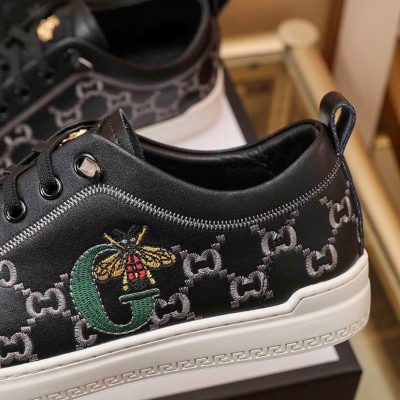 Giày Gucci Nam Thể Thao Màu Đen Logo Ong giay gucci nam 1 1