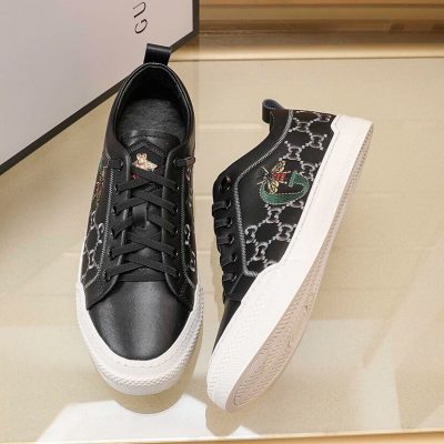 Giày Gucci Nam Thể Thao Màu Đen Logo Ong giay gucci nam 5 1