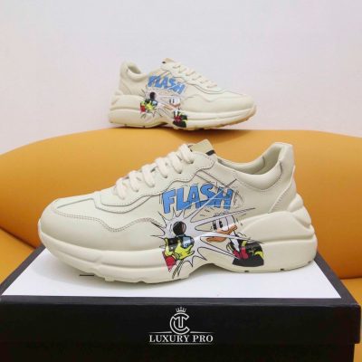 Giày Sneaker Gucci Nữ Disney Donald Duck Trắng Cao Cấp giay gucci nam fake 1 4