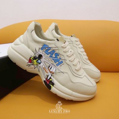 Giày Sneaker Gucci Nữ Disney Donald Duck Trắng Cao Cấp giay gucci nam fake 4 4