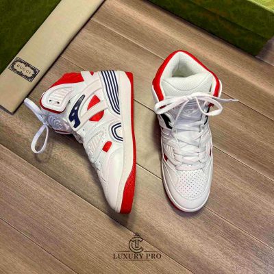 Giày Thể Thao Gucci Nam Nữ Trắng Đỏ Nổi Bật giay gucci nam fake 8 2