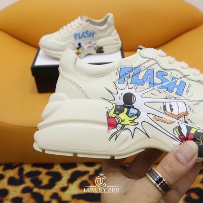 Giày Sneaker Gucci Nữ Disney Donald Duck Trắng Cao Cấp giay gucci nam fake 8 4