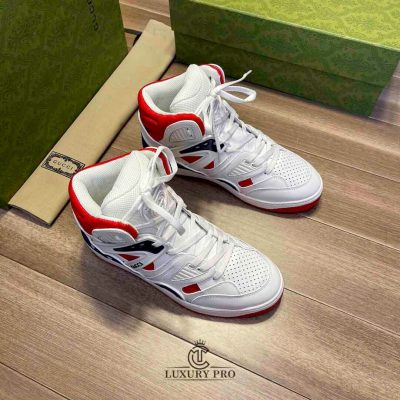 Giày Thể Thao Gucci Nam Nữ Trắng Đỏ Nổi Bật giay gucci nam fake 9 1