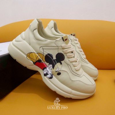 Giày Sneaker Gucci Nữ Họa Tiết Mickey Cao Cấp giay gucci nam gia re 1 4