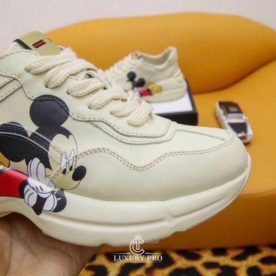 Giày Sneaker Gucci Nữ Họa Tiết Mickey Cao Cấp giay gucci nam gia re 5 4