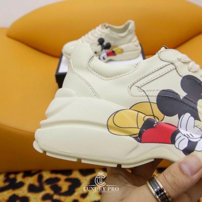 Giày Sneaker Gucci Nữ Họa Tiết Mickey Cao Cấp giay gucci nam gia re 6 4