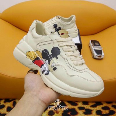 Giày Sneaker Gucci Nữ Họa Tiết Mickey Cao Cấp giay gucci nam gia re 9 4