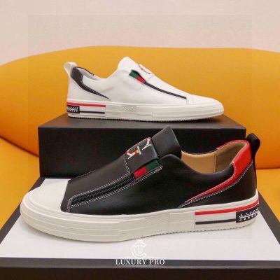 Giày Slipon Gucci Nam Màu Đen Da Trơn Cao Cấp giay luoi gucci nam 4