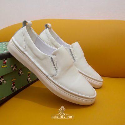 Giày Slip On Gucci Nam Hàng Hiệu Siêu Cấp Trắng giay luoi nam gucci 1
