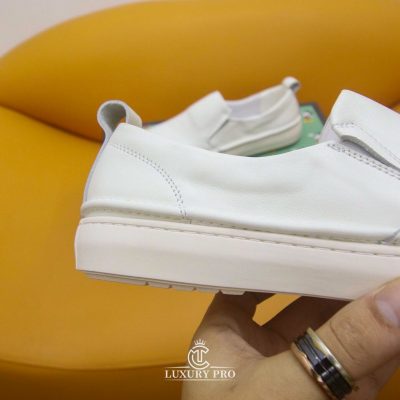 Giày Slip On Gucci Nam Hàng Hiệu Siêu Cấp Trắng giay luoi nam gucci 2