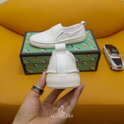 Giày Slip On Gucci Nam Hàng Hiệu Siêu Cấp Trắng giay luoi nam gucci 6
