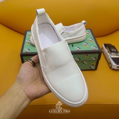 Giày Slip On Gucci Nam Hàng Hiệu Siêu Cấp Trắng giay luoi nam gucci 7