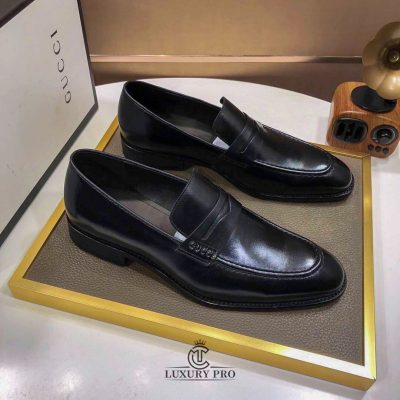 Giày Loafer Gucci Nam Da Màu Đen Rep 1:1 Chính Hãng giay nam gucci 2