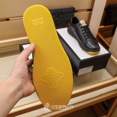 Giày Gucci Nam Màu Đen Cải Đỏ Phiên Bản Cao Cấp giay nam gucci 6 1