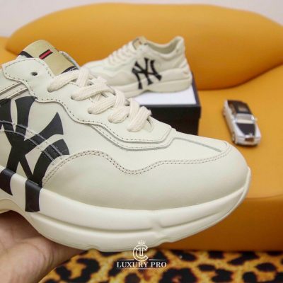 Giày Sneaker Gucci Nữ Rhyton NY Trắng Cao Cấp Chất Lượng giay nam gucci chinh hang 3 3