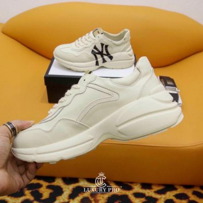 Giày Sneaker Gucci Nữ Rhyton NY Trắng Cao Cấp Chất Lượng giay nam gucci chinh hang 4 3