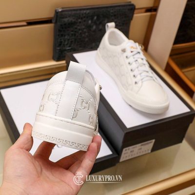Giày Gucci Nam Thể Thao Trắng Logo Ong Cao Cấp giay nam gucci chinh hang 5 1
