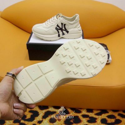 Giày Sneaker Gucci Nữ Rhyton NY Trắng Cao Cấp Chất Lượng giay nam gucci chinh hang 5 3