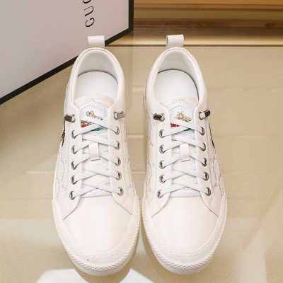 Giày Gucci Nam Thể Thao Trắng Logo Ong Cao Cấp giay nam gucci chinh hang 6 1