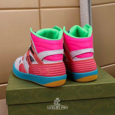 Giày Nam Gucci Basket Phối Màu Đế Vàng Cao Cấp giay nam hang hieu gucci 5