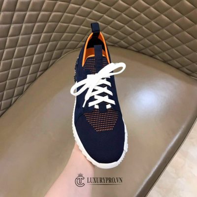 Giày Thể Thao Hermes Nam Màu Xanh Navy Dây Trắng giay nam hermes 4 10