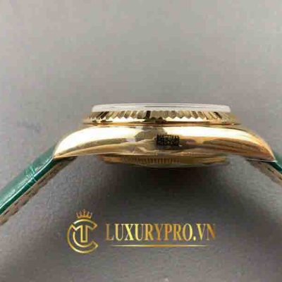 Đồng Hồ Nam Rolex Day-Date 118138 Yellow Gold Green Index Dial đồng hồ rolex fake 1 tphcm