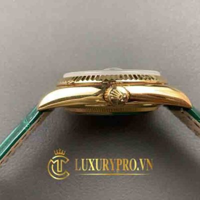 Đồng Hồ Nam Rolex Day-Date 118138 Yellow Gold Green Index Dial dong ho rolex fake 1 tphcm 6