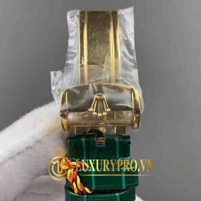 Đồng Hồ Nam Rolex Day-Date 118138 Yellow Gold Green Index Dial dong ho rolex fake 1 tphcm 9