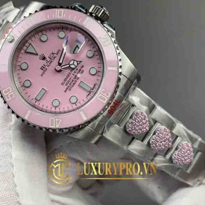 Đồng Hồ Nam Rolex Submariner Diams Pink Ceramic 116610LN-97200 dong ho thuy sy rolex 4