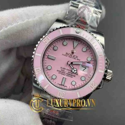 Đồng Hồ Nam Rolex Submariner Diams Pink Ceramic 116610LN-97200 dong ho thuy sy rolex 9