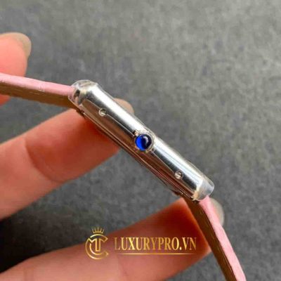 Đồng Hồ Nữ Cartier Tank Solo W5200005 White Dial Pink Strap ban dong ho cartier fake 5