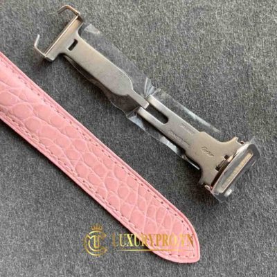 Đồng Hồ Nữ Cartier Tank Solo W5200005 White Dial Pink Strap ban dong ho cartier fake 8