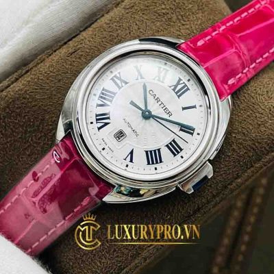 Đồng Hồ Nữ Cartier Clé De Cartier 31mm Pink WSCL0016 ban dong ho cartier fake 9 1