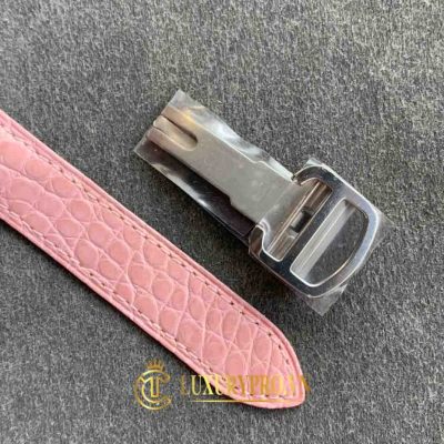 Đồng Hồ Nữ Cartier Tank Solo W5200005 White Dial Pink Strap ban dong ho cartier fake 9