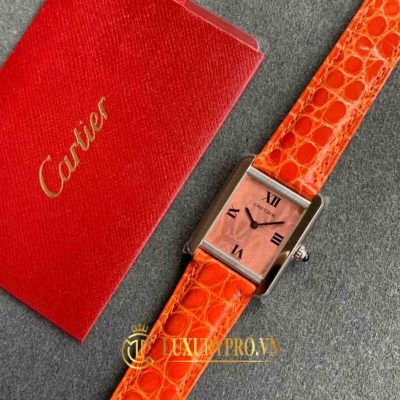 Đồng Hồ Nữ Cartier Tank Solo Orange W1019455 Ladies 31 x 24mm cartier dong ho 2