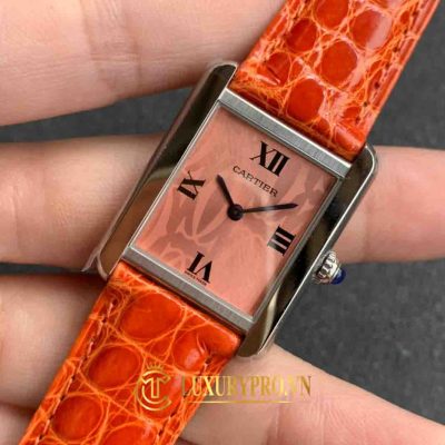 Đồng Hồ Nữ Cartier Tank Solo Orange W1019455 Ladies 31 x 24mm cartier dong ho 3