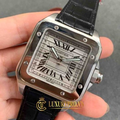 Đồng Hồ Nam Cartier Santos 100 Handwinding 42mm cartier fake viet nam 3