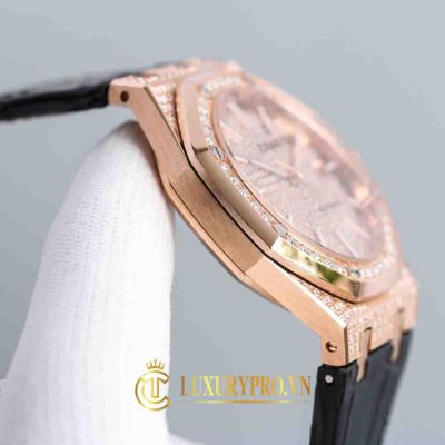 Đồng Hồ Nam Audemars Piguet Royal Oak 15450 Rose Gold Diamond dong ho audemars piguet nam 8