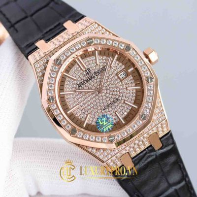Đồng Hồ Nam Audemars Piguet Royal Oak 15450 Rose Gold Diamond dong ho audemars piguet nam 9