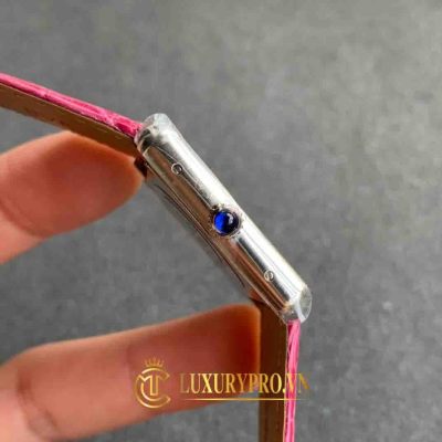 Đồng Hồ Nữ Cartier Tank Solo Purple W5200000 dong ho cartier nu gia bao nhieu 8