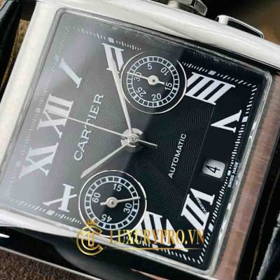 Đồng Hồ Nam Cartier Tank MC W5330008 Black Chronograph dong ho cartier sieu cap 3