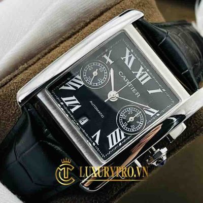 Đồng Hồ Nam Cartier Tank MC W5330008 Black Chronograph dong ho cartier sieu cap 5
