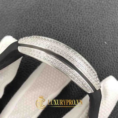 Đồng Hồ Franck Muller Mens Collection Crazy Hours Diamonds White dong ho franck muller gia bao nhieu 5
